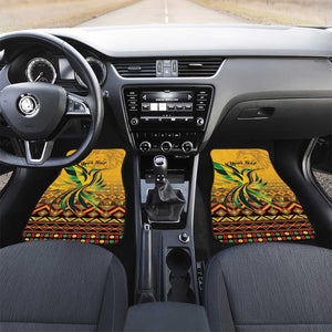 Black Jamaican Independence Day 1962 Car Mats Jumieka Streamertail Reggae Pattern