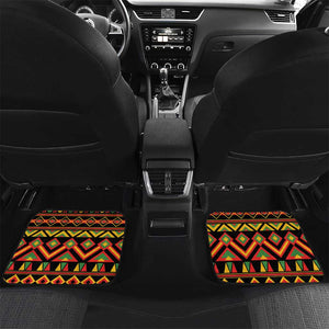 Black Jamaican Independence Day 1962 Car Mats Jumieka Streamertail Reggae Pattern