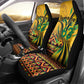 Black Jamaican Independence Day 1962 Car Seat Cover Jumieka Streamertail Reggae Pattern LT01