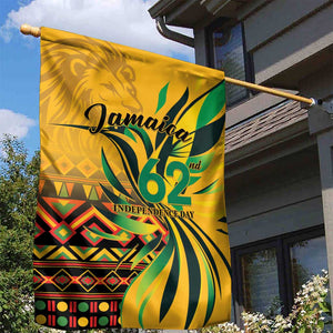 Black Jamaican Independence Day 1962 Garden Flag Jumieka Streamertail Reggae Pattern