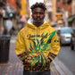 Personalized Black Jamaican Independence Day 1962 Hoodie Jumieka Streamertail Reggae Pattern LT01