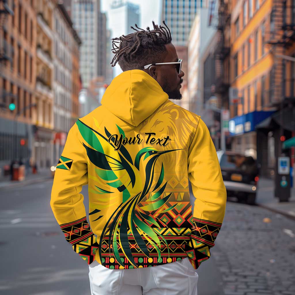 Personalized Black Jamaican Independence Day 1962 Hoodie Jumieka Streamertail Reggae Pattern LT01