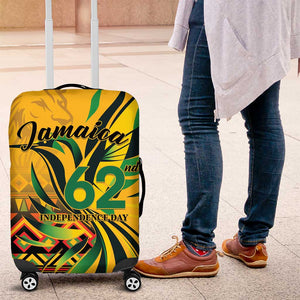 Black Jamaican Independence Day 1962 Luggage Cover Jumieka Streamertail Reggae Pattern