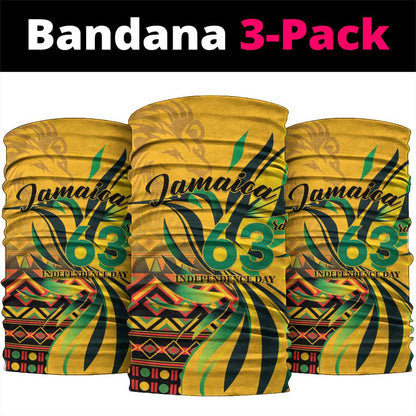 Black Jamaican Independence Day 1962 Neck Gaiter Jumieka Streamertail Reggae Pattern LT01