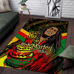 The Father of Reggae Area Rug - Legendary Birthday Tribute