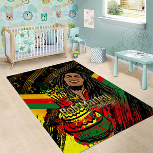 The Father of Reggae Area Rug - Legendary Birthday Tribute