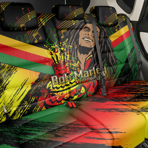 The Father of Reggae Back Car Seat Cover - Legendary Birthday Tribute