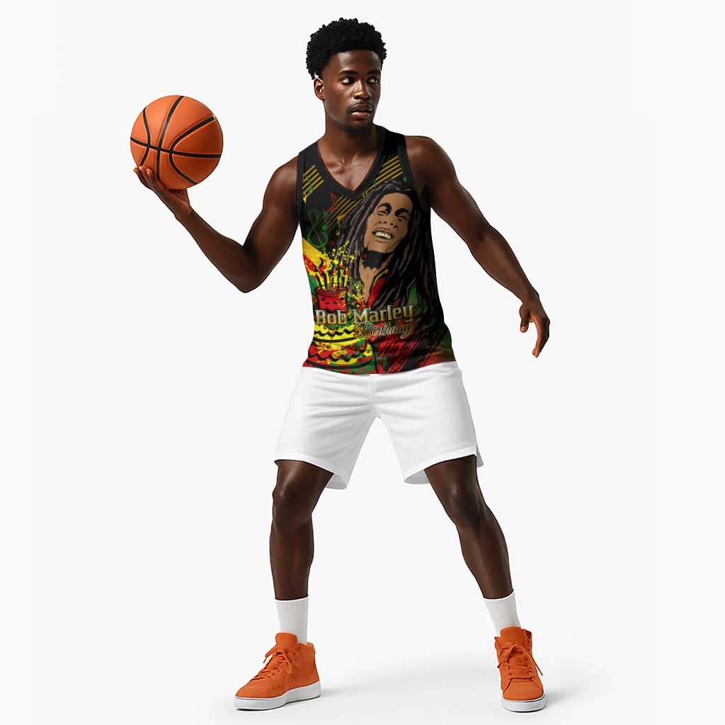 The Father of Reggae Basketball Jersey - Legendary Birthday Tribute LT01