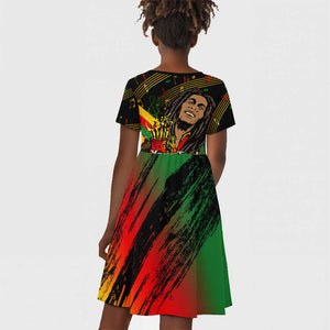 The Father of Reggae Kid Short Sleeve Dress - Legendary Birthday Tribute