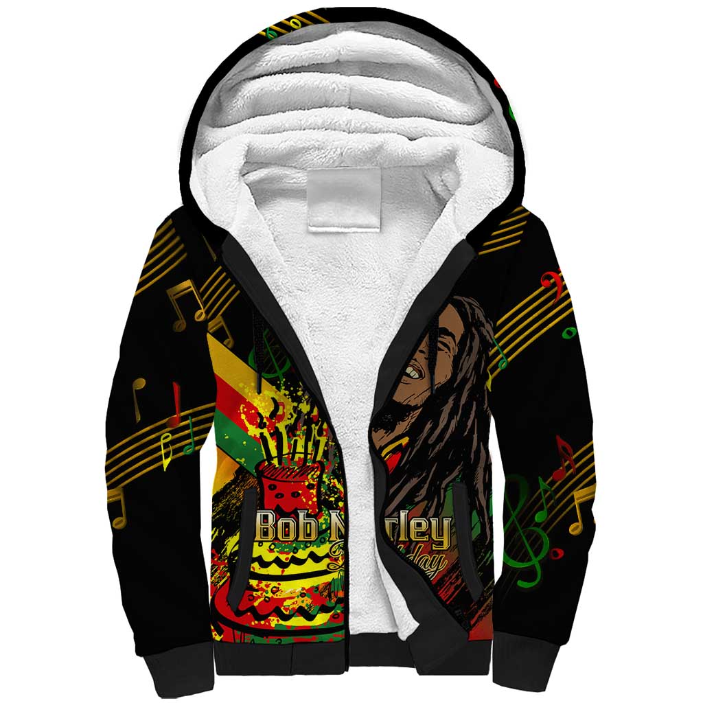 The Father of Reggae Sherpa Hoodie - Legendary Birthday Tribute