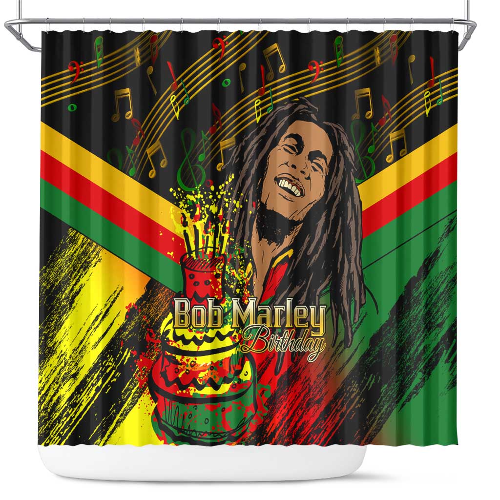 The Father of Reggae Shower Curtain - Legendary Birthday Tribute