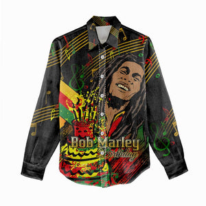 The Father of Reggae Women Casual Shirt - Legendary Birthday Tribute