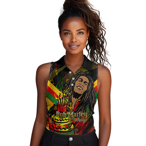 The Father of Reggae Women Sleeveless Polo Shirt - Legendary Birthday Tribute