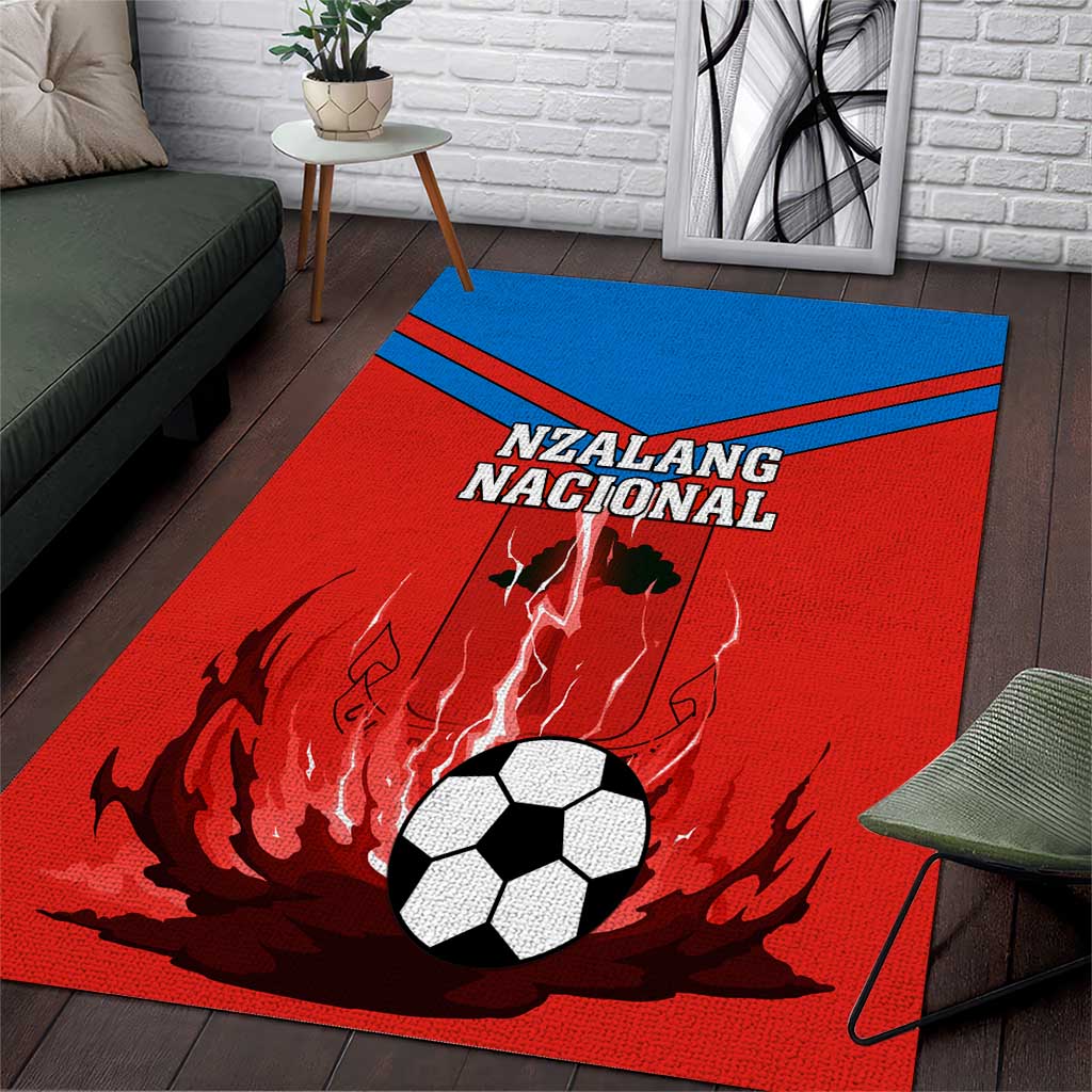 Support Nzalang Nacional - Equatorial Guinea Football Area Rug