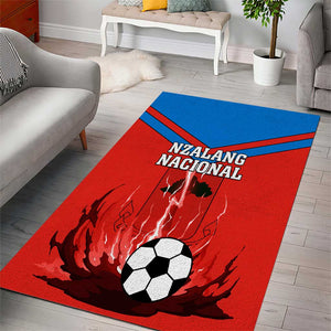 Support Nzalang Nacional - Equatorial Guinea Football Area Rug