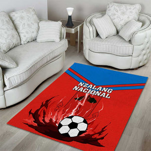 Support Nzalang Nacional - Equatorial Guinea Football Area Rug