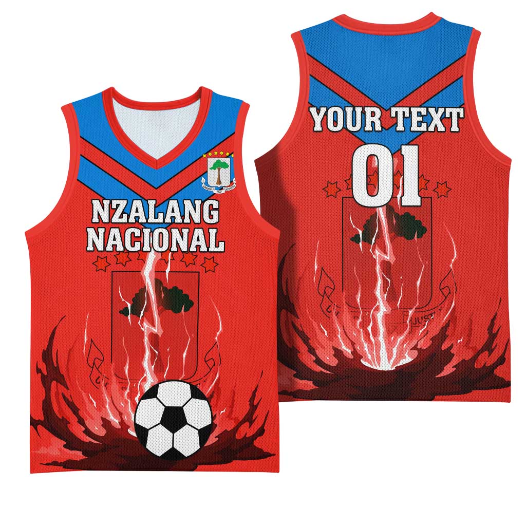Support Nzalang Nacional - Equatorial Guinea Football Basketball Jersey LT01