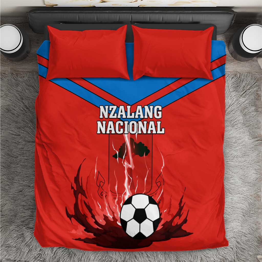 Support Nzalang Nacional - Equatorial Guinea Football Bedding Set