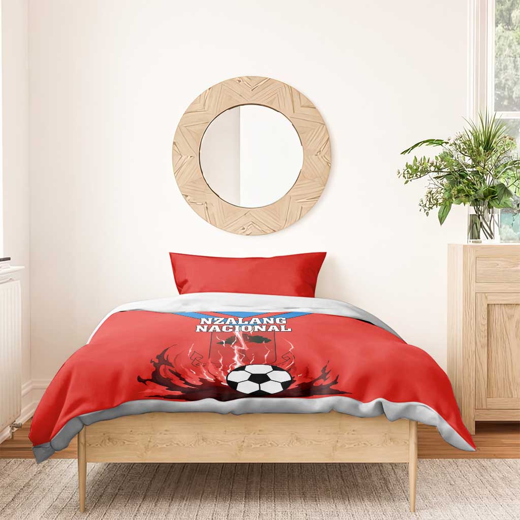 Support Nzalang Nacional - Equatorial Guinea Football Bedding Set