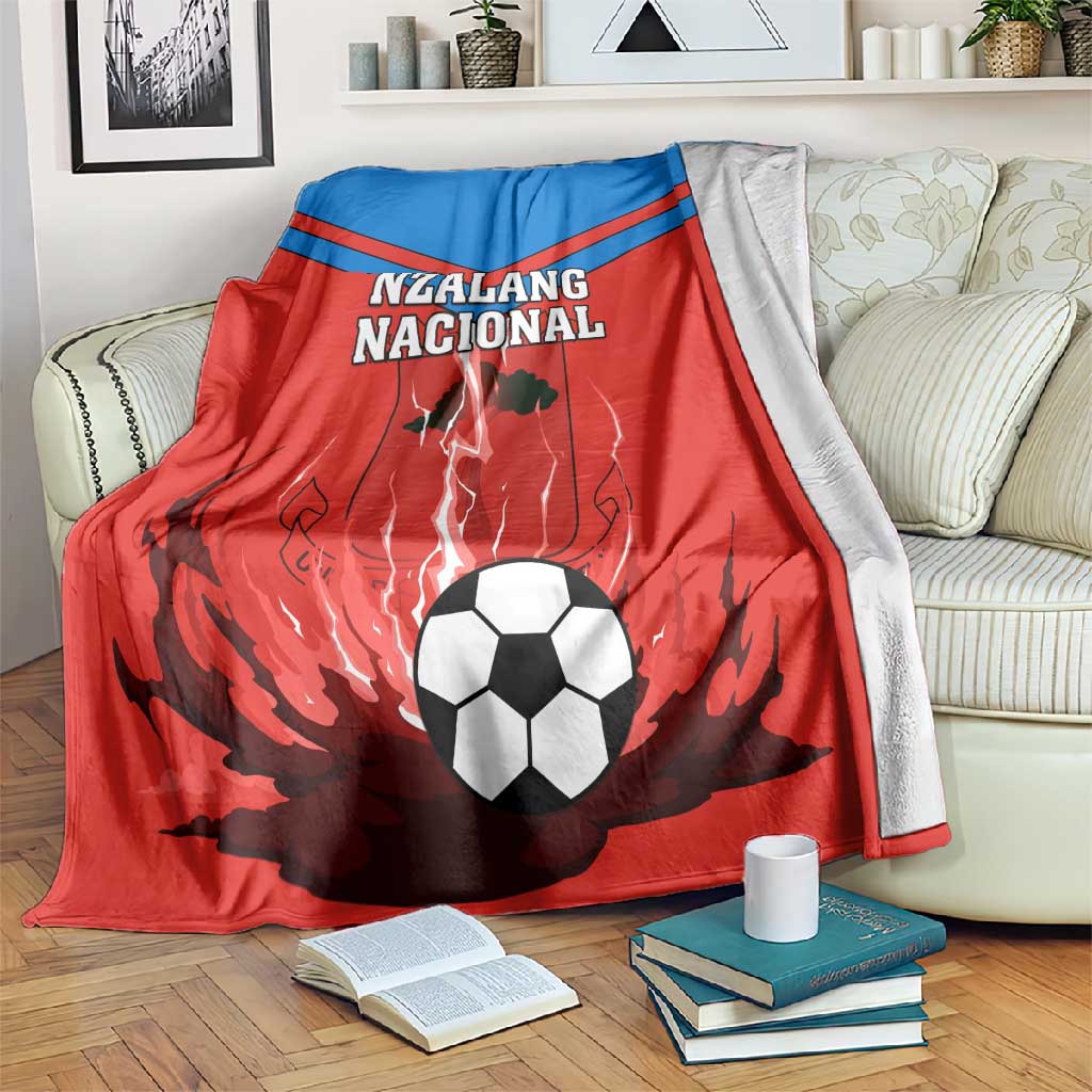 Support Nzalang Nacional - Equatorial Guinea Football Blanket