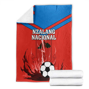 Support Nzalang Nacional - Equatorial Guinea Football Blanket