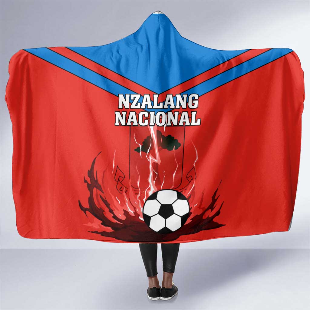 Support Nzalang Nacional - Equatorial Guinea Football Hooded Blanket