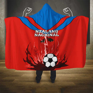 Support Nzalang Nacional - Equatorial Guinea Football Hooded Blanket