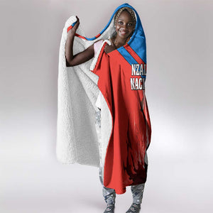 Support Nzalang Nacional - Equatorial Guinea Football Hooded Blanket