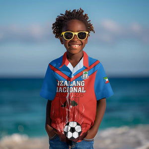 Support Nzalang Nacional - Equatorial Guinea Football Kid Hawaiian Shirt