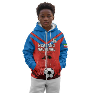 Support Nzalang Nacional - Equatorial Guinea Football Kid Hoodie