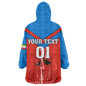 Support Nzalang Nacional - Equatorial Guinea Football KId Wearable Blanket Hoodie