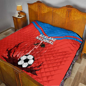 Support Nzalang Nacional - Equatorial Guinea Football Quilt