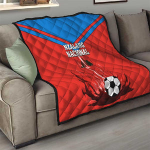 Support Nzalang Nacional - Equatorial Guinea Football Quilt