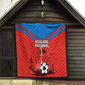 Support Nzalang Nacional - Equatorial Guinea Football Quilt