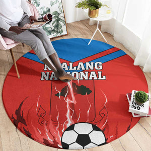 Support Nzalang Nacional - Equatorial Guinea Football Round Carpet