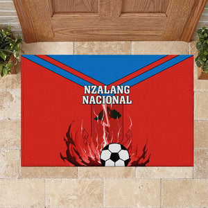 Support Nzalang Nacional - Equatorial Guinea Football Rubber Doormat