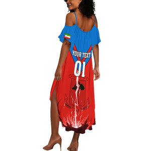 Support Nzalang Nacional - Equatorial Guinea Football Summer Maxi Dress