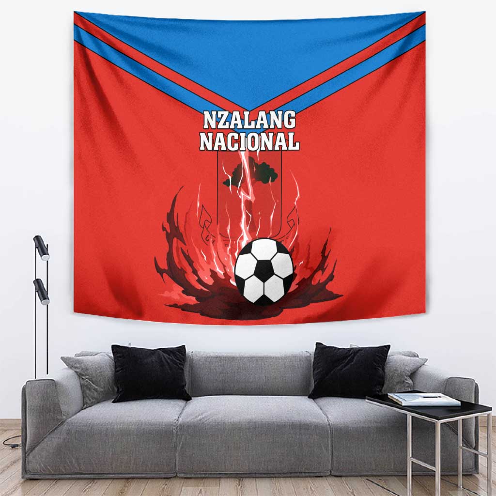 Support Nzalang Nacional - Equatorial Guinea Football Tapestry