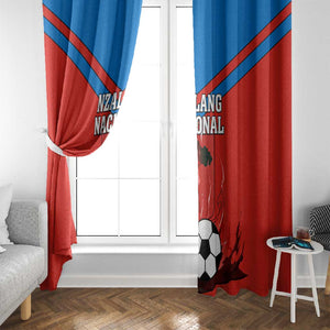 Support Nzalang Nacional - Equatorial Guinea Football Window Curtain