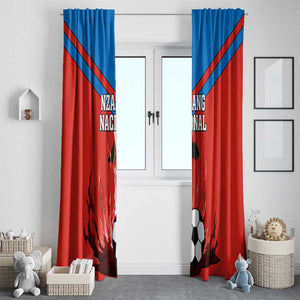 Support Nzalang Nacional - Equatorial Guinea Football Window Curtain