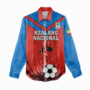 Support Nzalang Nacional - Equatorial Guinea Football Women Casual Shirt