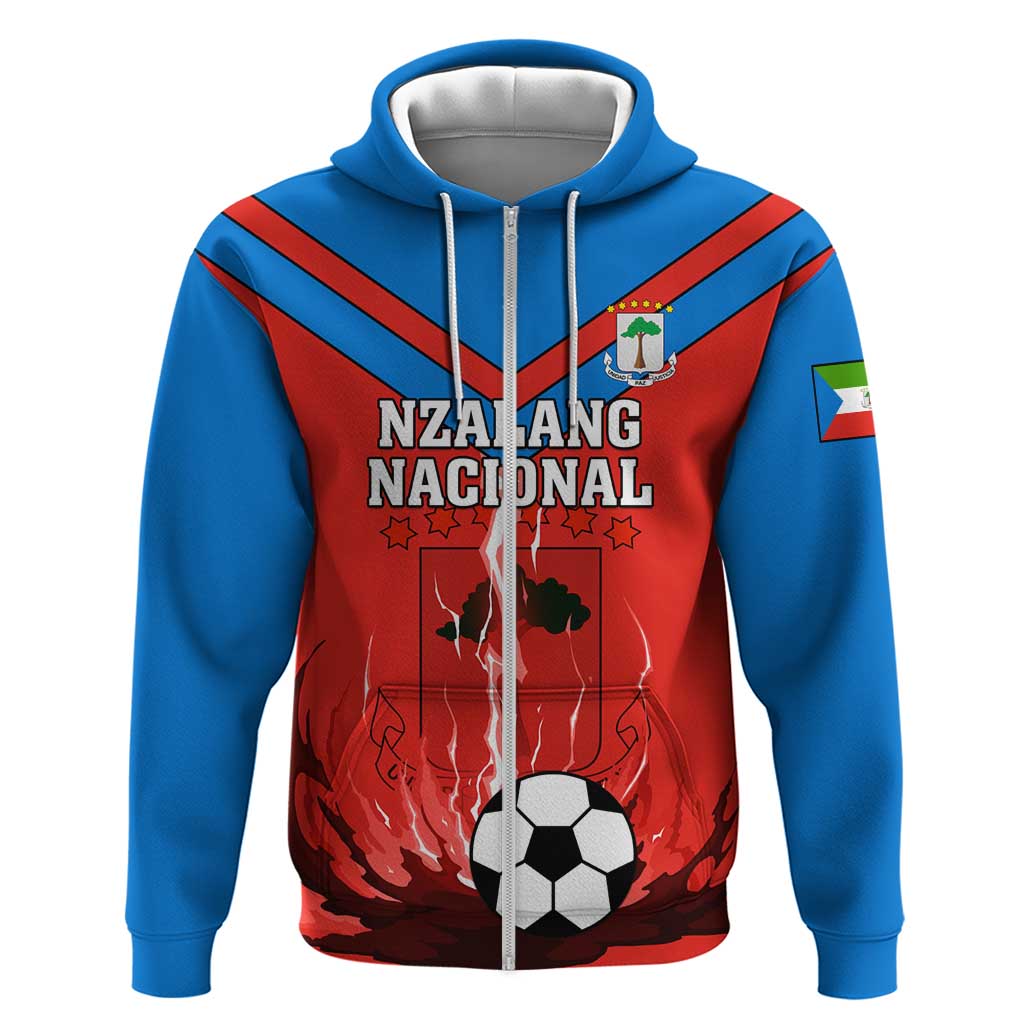 Support Nzalang Nacional - Equatorial Guinea Football Zip Hoodie