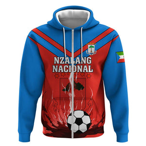 Support Nzalang Nacional - Equatorial Guinea Football Zip Hoodie