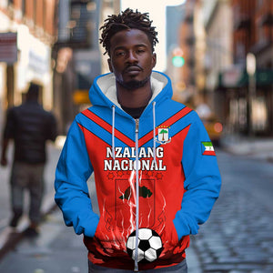 Support Nzalang Nacional - Equatorial Guinea Football Zip Hoodie