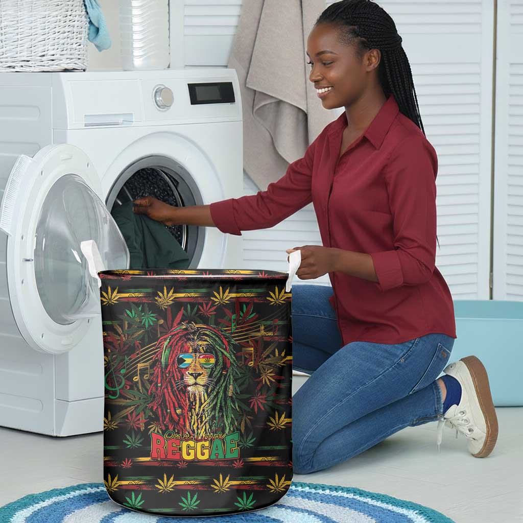 The Bahamas One Love Reggae Lion Laundry Basket Caribbean Reggae Spirit