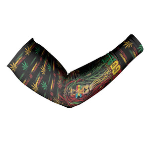 Personalized The Bahamas One Love Reggae Lion Arm Sleeves Caribbean Reggae Spirit