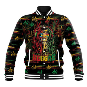 Personalized The Bahamas One Love Reggae Lion Baseball Jacket Caribbean Reggae Spirit