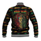 Personalized The Bahamas One Love Reggae Lion Baseball Jacket Caribbean Reggae Spirit