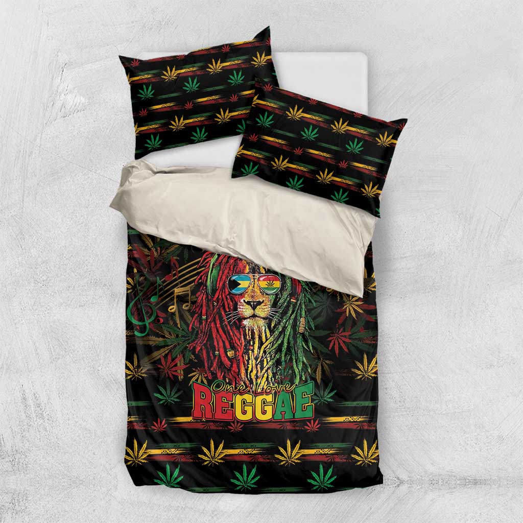 The Bahamas One Love Reggae Lion Bedding Set Caribbean Reggae Spirit