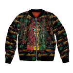 Personalized The Bahamas One Love Reggae Lion Bomber Jacket Caribbean Reggae Spirit